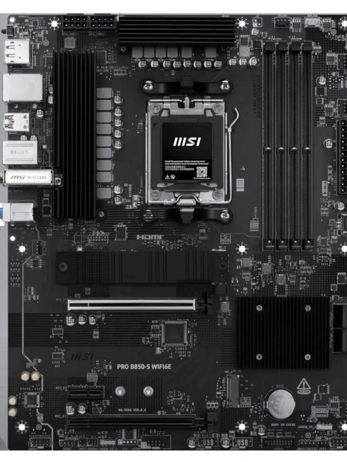 MSI Placa Base PRO B850-S WIFI6E DDR5 ATX AM5 2