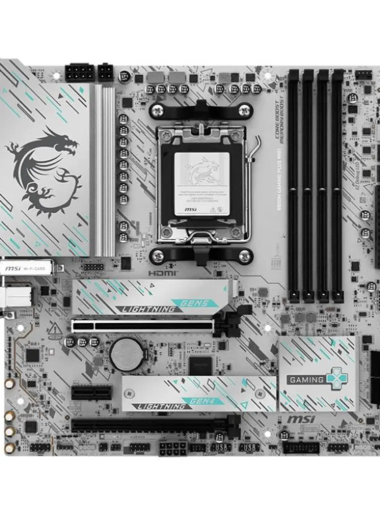 MSI Placa Base B850M GAMING PLUS WIFI6E DDR5  mATX 2