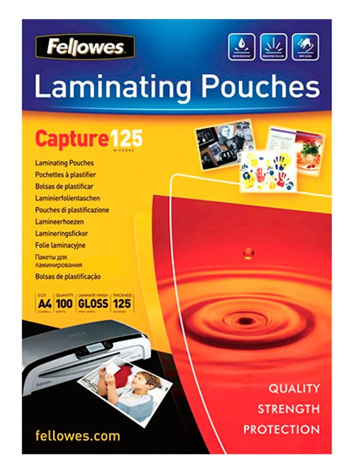 Fellowes Pack 100 Fundas Plastificar A4 1