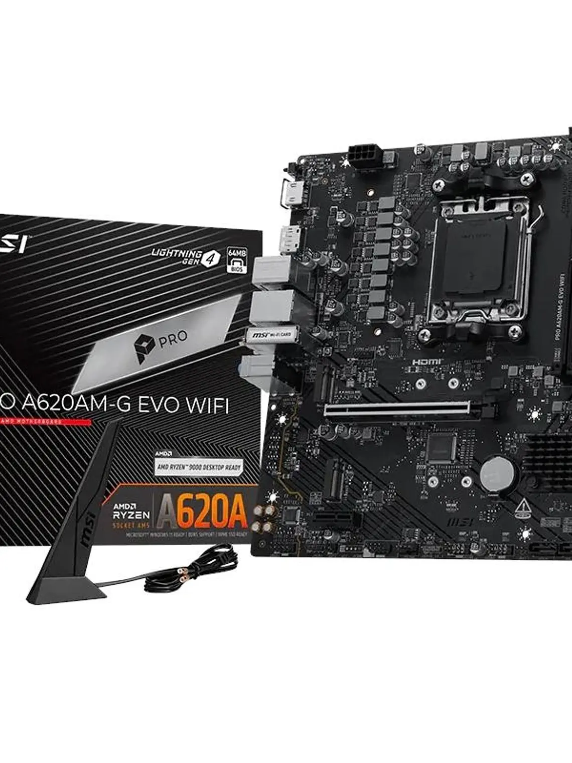 MSI Placa Base PRO A620AM-G EVO WIFI DDR5 mATX 1