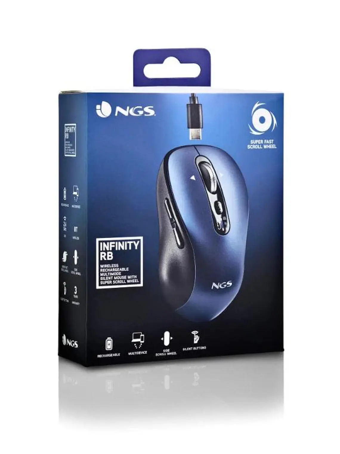 NGS RATON MULTIDISPOSITIVO 2.4GHZ RECARGABLE 2