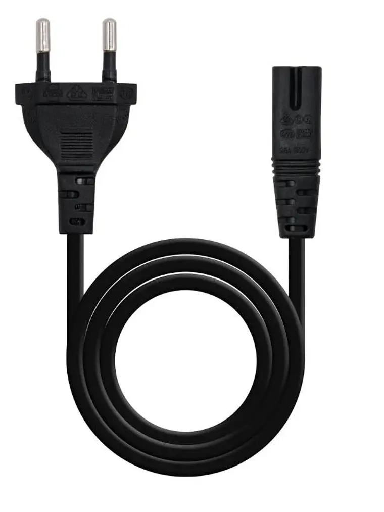 Nanocable Cable Alim. Forma 8 CEE7/16/M-C7/H, 3M 1