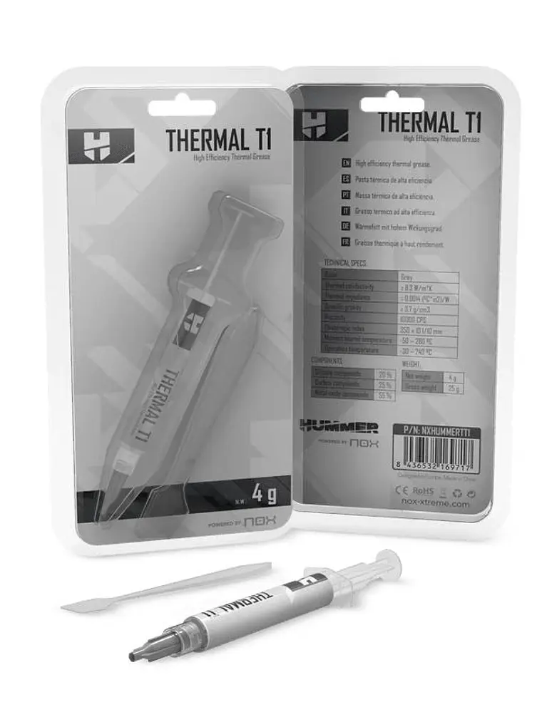 NOX Pasta térmica Hummer Thermal T1 4g 2