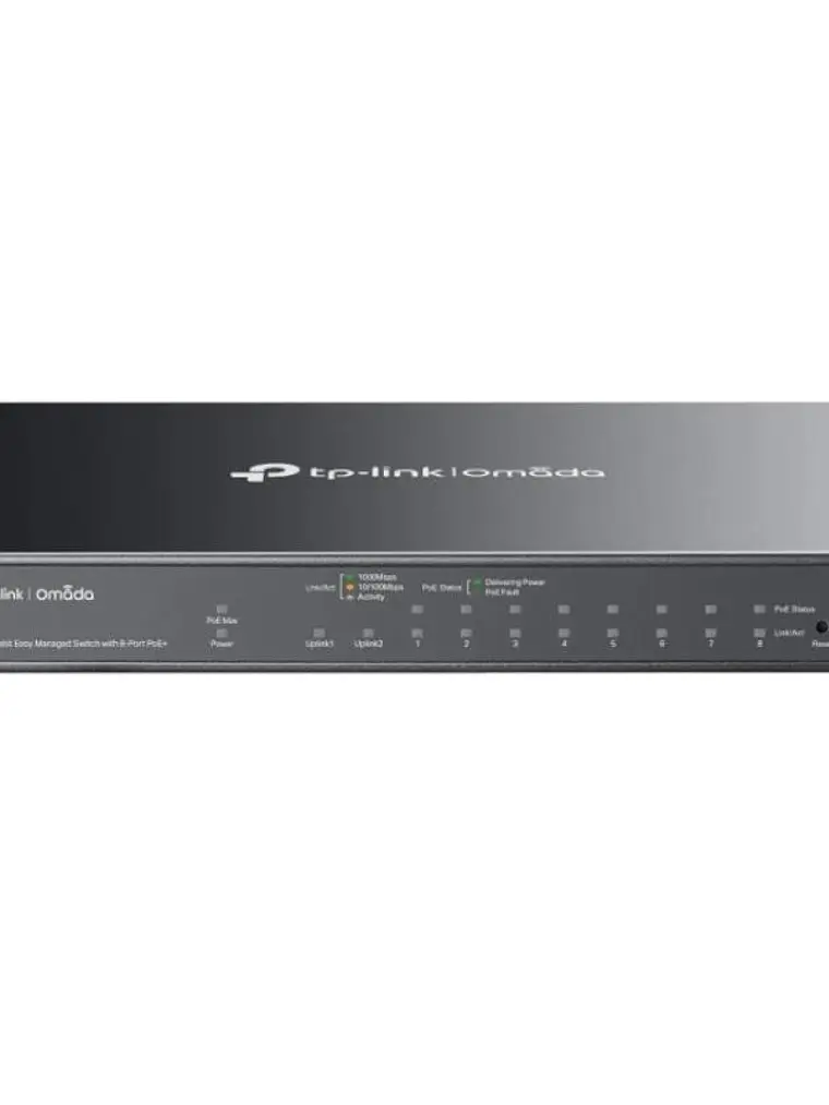 TP-Link ES210GMP Switch 8xG PoE+ 1xGbE 1xG-C 123W 1