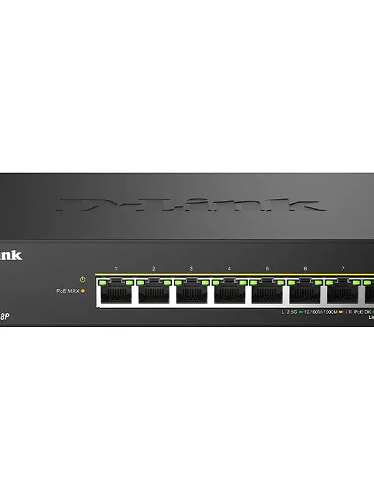 D-Link DMS-108P/E Switch 8x2.5mG PoE 230W 1