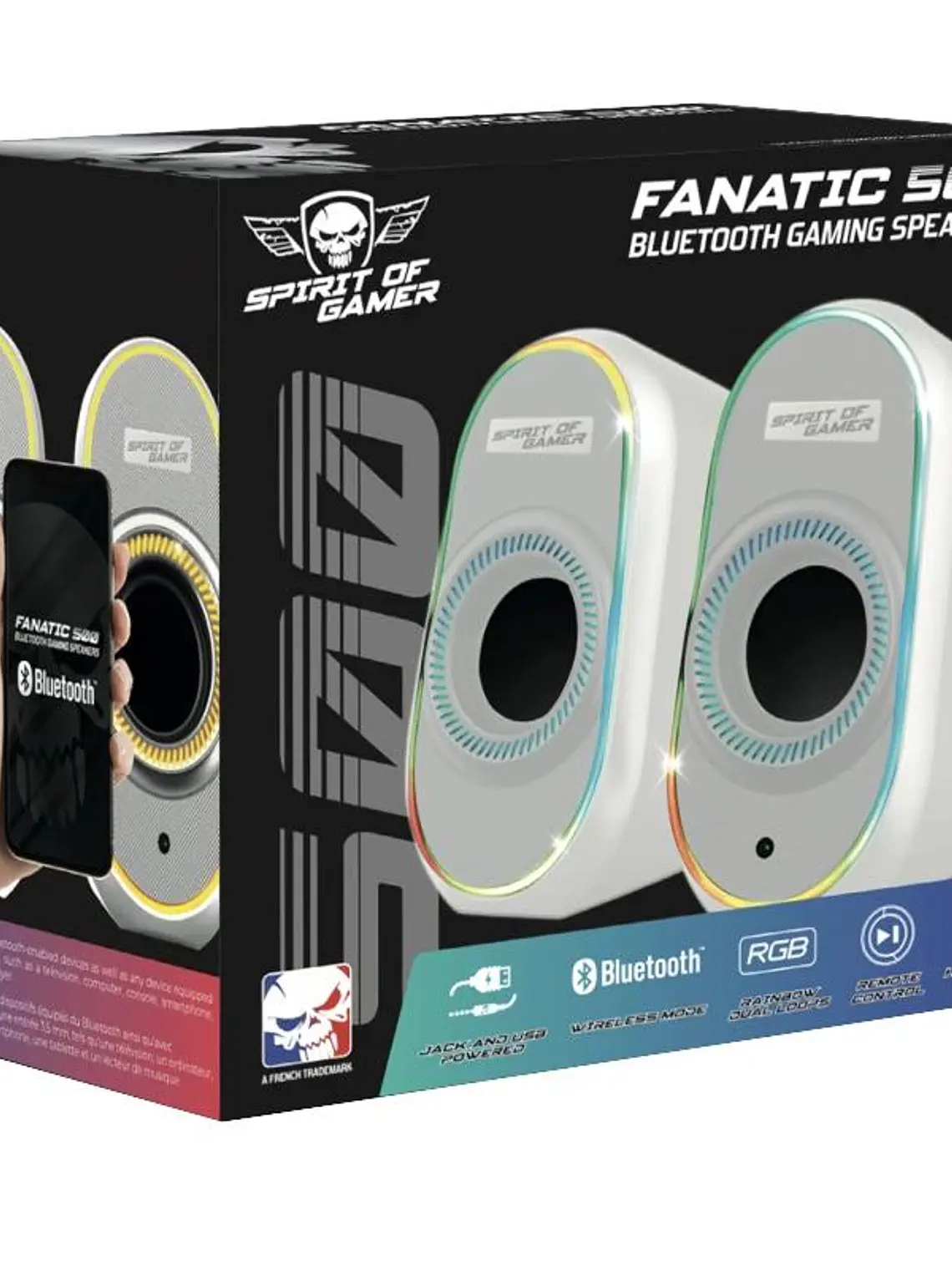 Spirit of Gamer Altavoz 2.0 FANATIC 500 RGB White 2