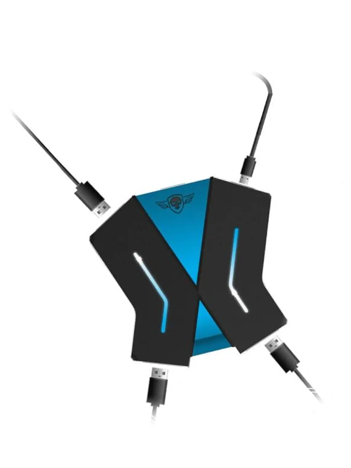 Spirit of Gamer Hub Crossgame negro y azul 2