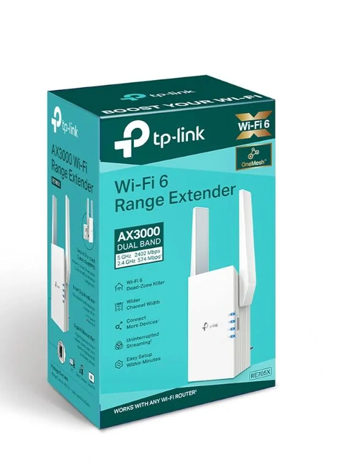 TP-Link RE705X Range Extender WiFi6 AX3000 2