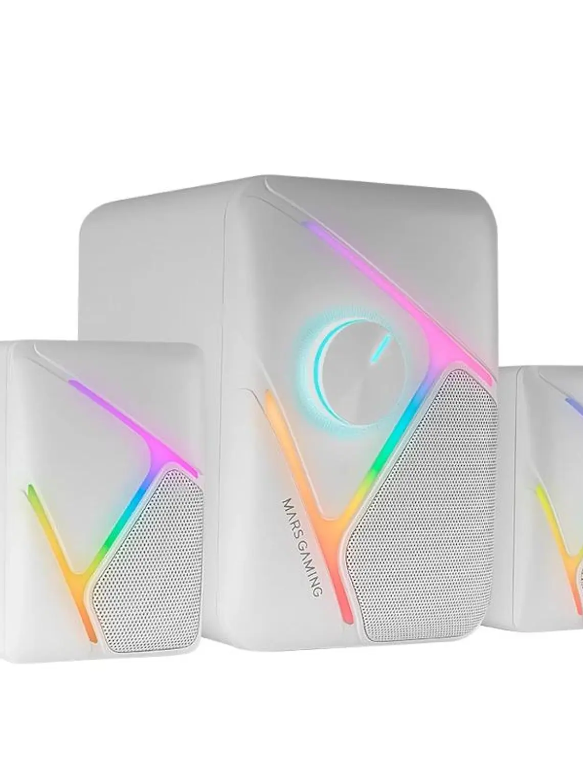 Mars Gaming Altavoces MS-H21 2.1 35W RGB Blanco 1
