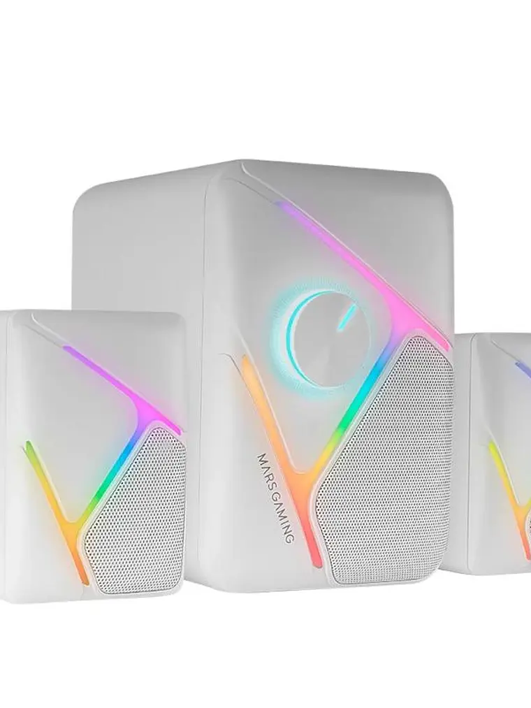 Mars Gaming Altavoces MS-H21 2.1 35W RGB Blanco 1
