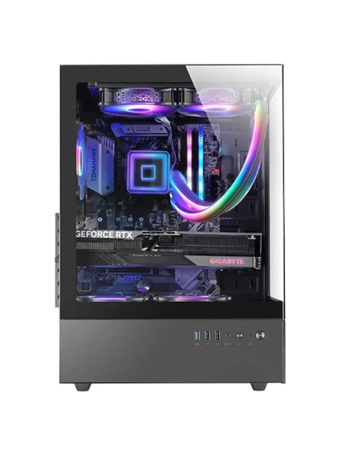 MARS GAMING Caja ATX Ventis FRGB Silence Negro 2