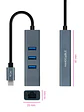 Nanocable Conversor USB-C Ethernet +3xUSB 3.0 - Miniatura 2
