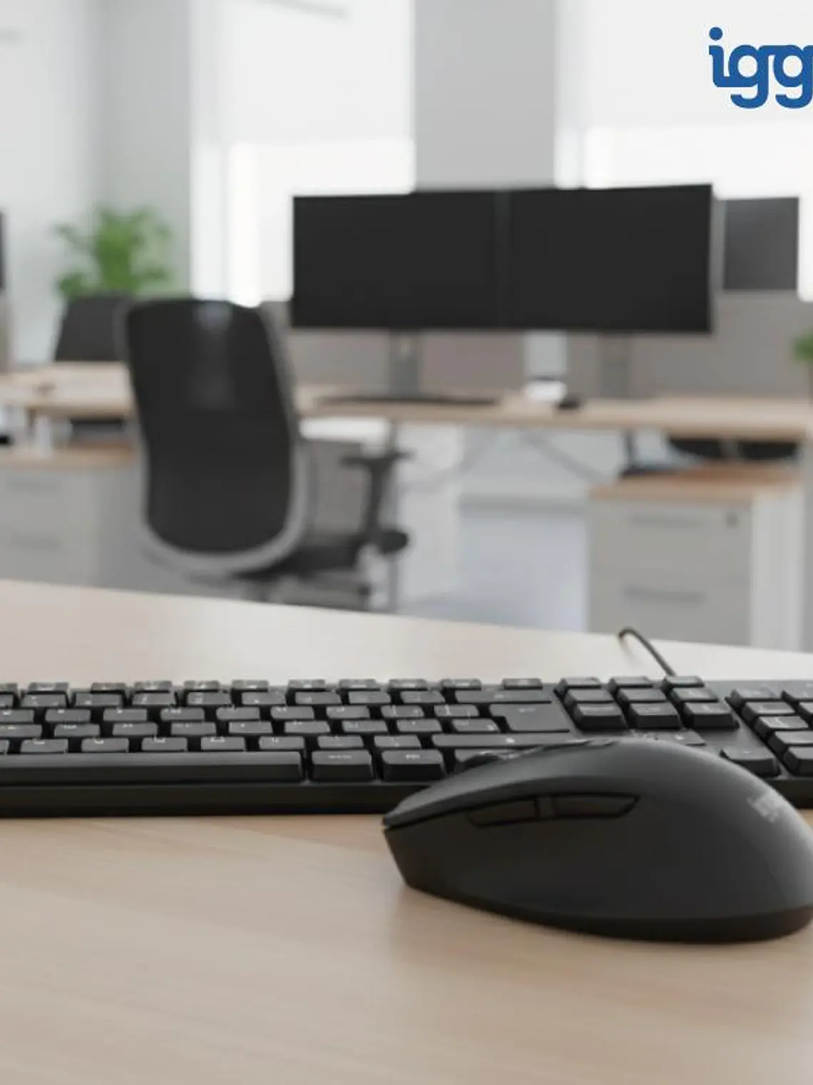 iggual Teclado USB estándar CK-SILENT-105T negro 2