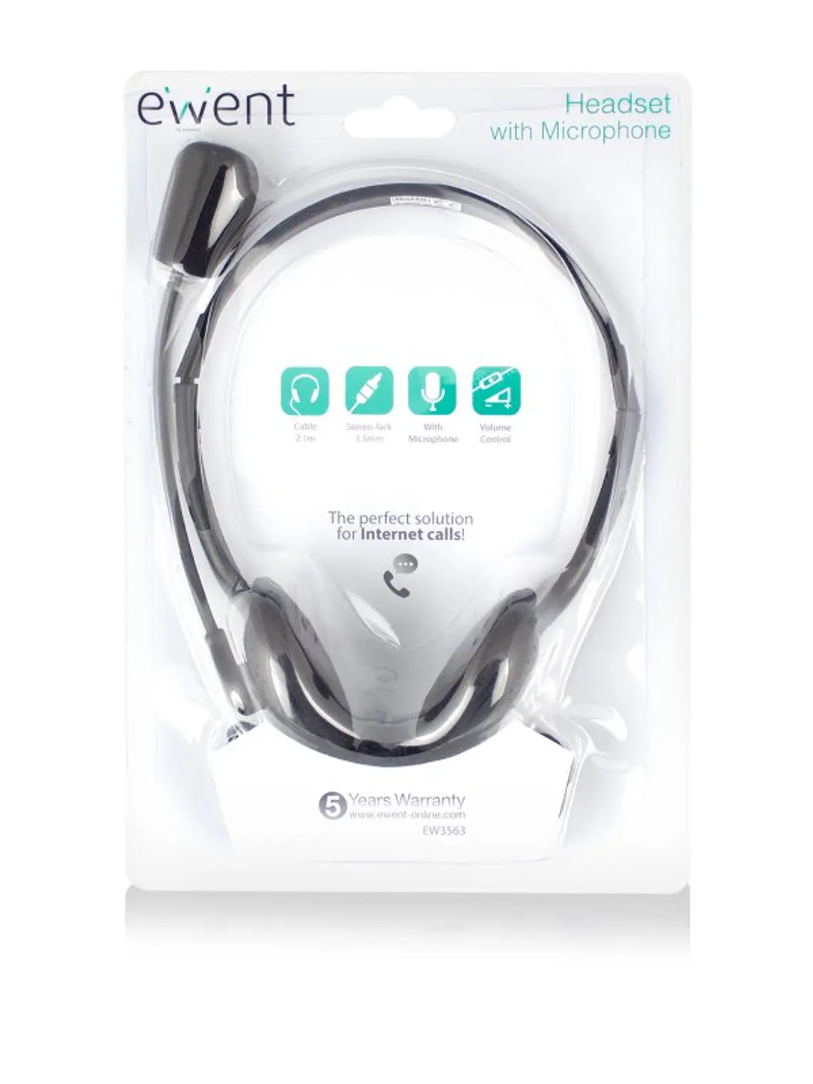 EWENT EW3563 Auriculares+ Micrófono Stéreo 2