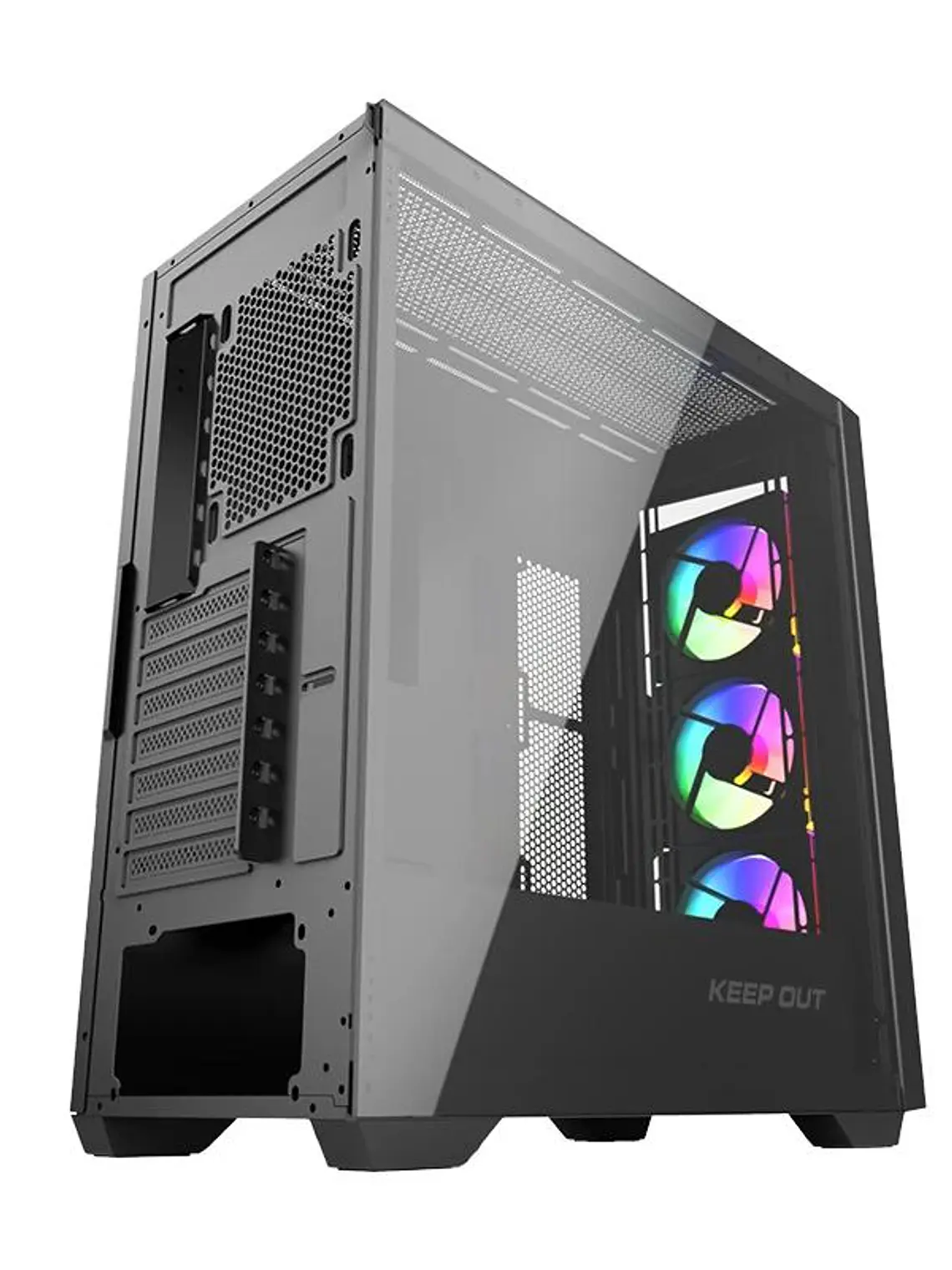 Keep Out Caja M-Atx KO XC-500 ARGB USB3 BlackGlass 4