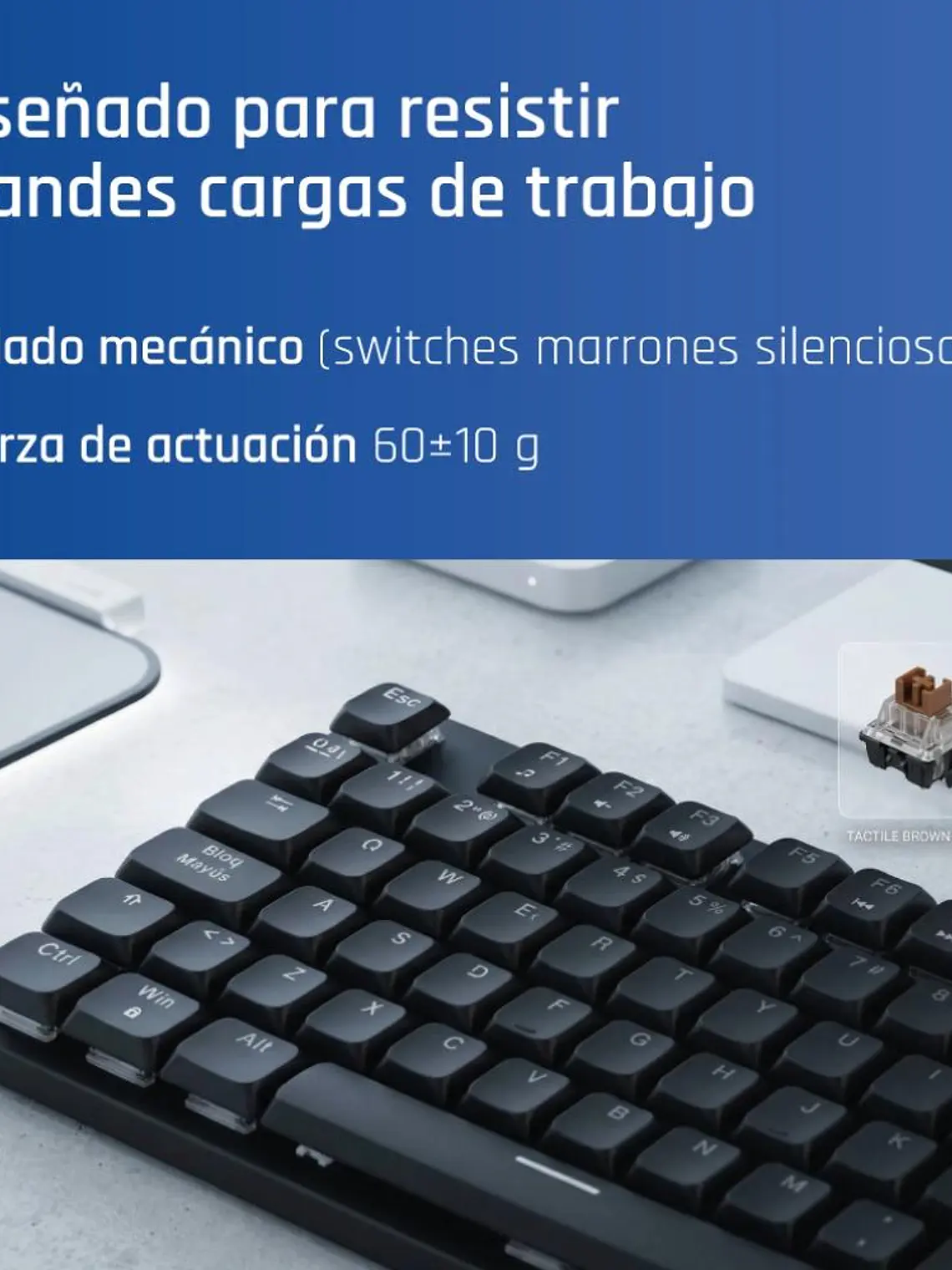 iggual Teclado USB mecánico CK-MECHA-105T negro 2