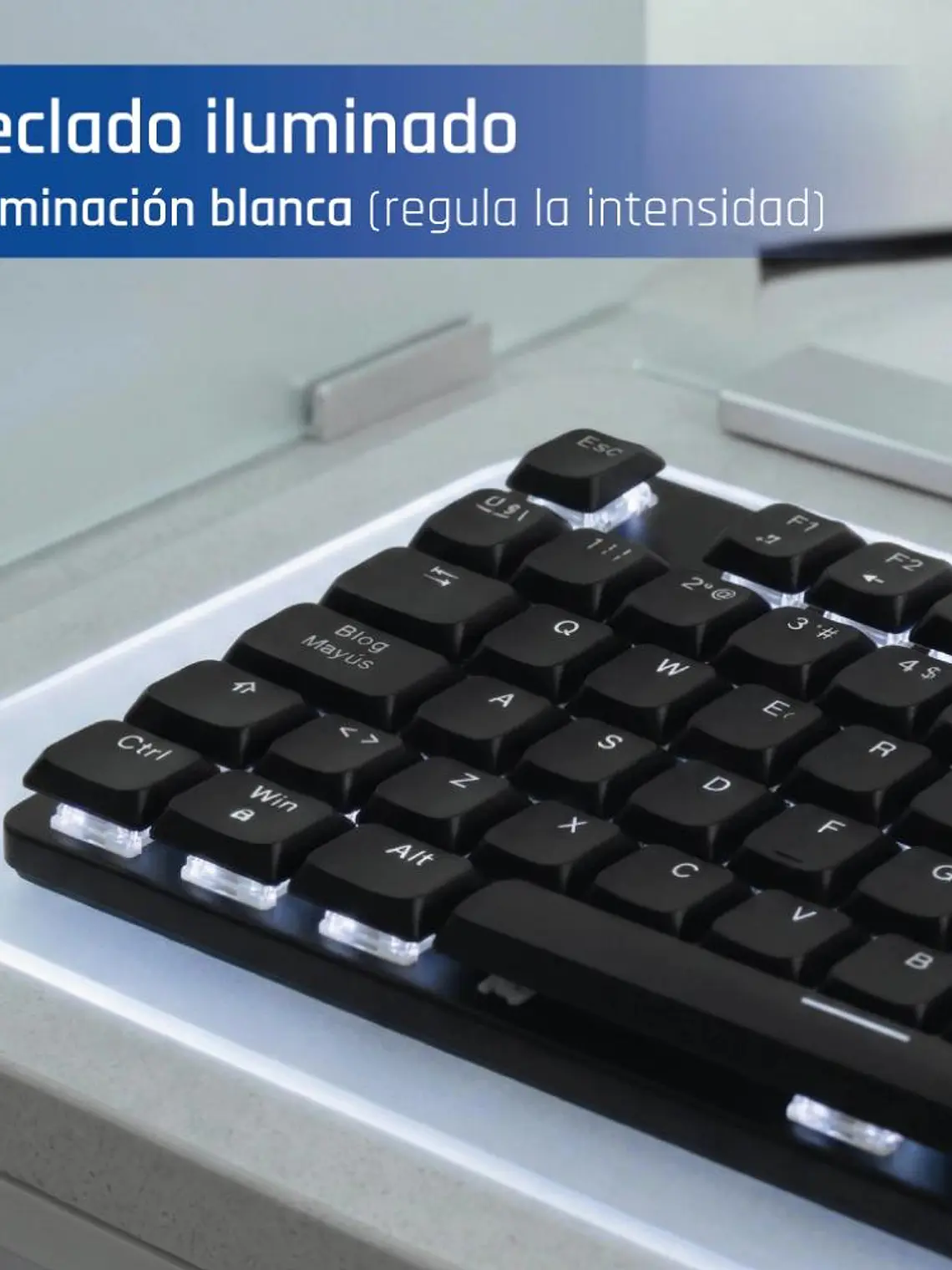 iggual Teclado USB mecánico CK-MECHA-105T negro 3