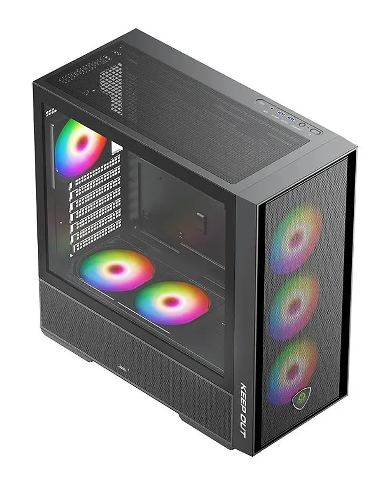 Keep Out Caja M-Atx KO XC-805 MESH ARGB USB3 Black 2