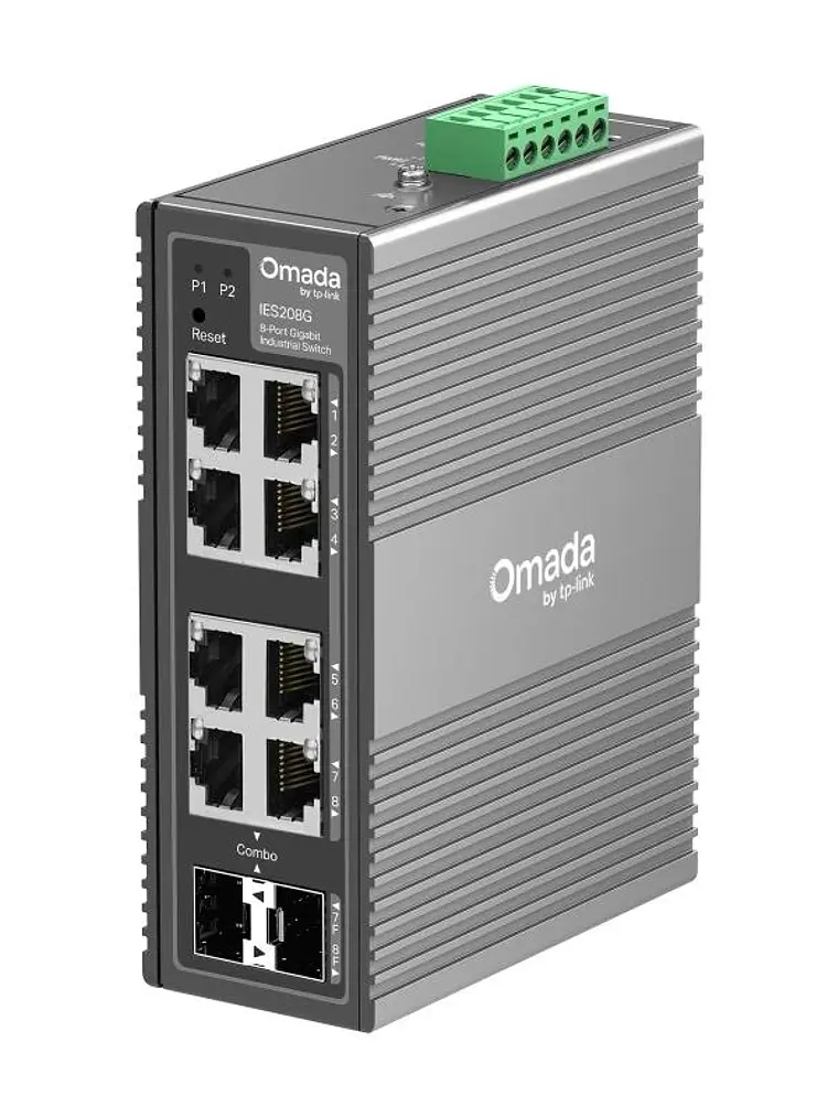 TP-Link IES208G Switch Industrial 6xG 1xSFP 2xCom 1