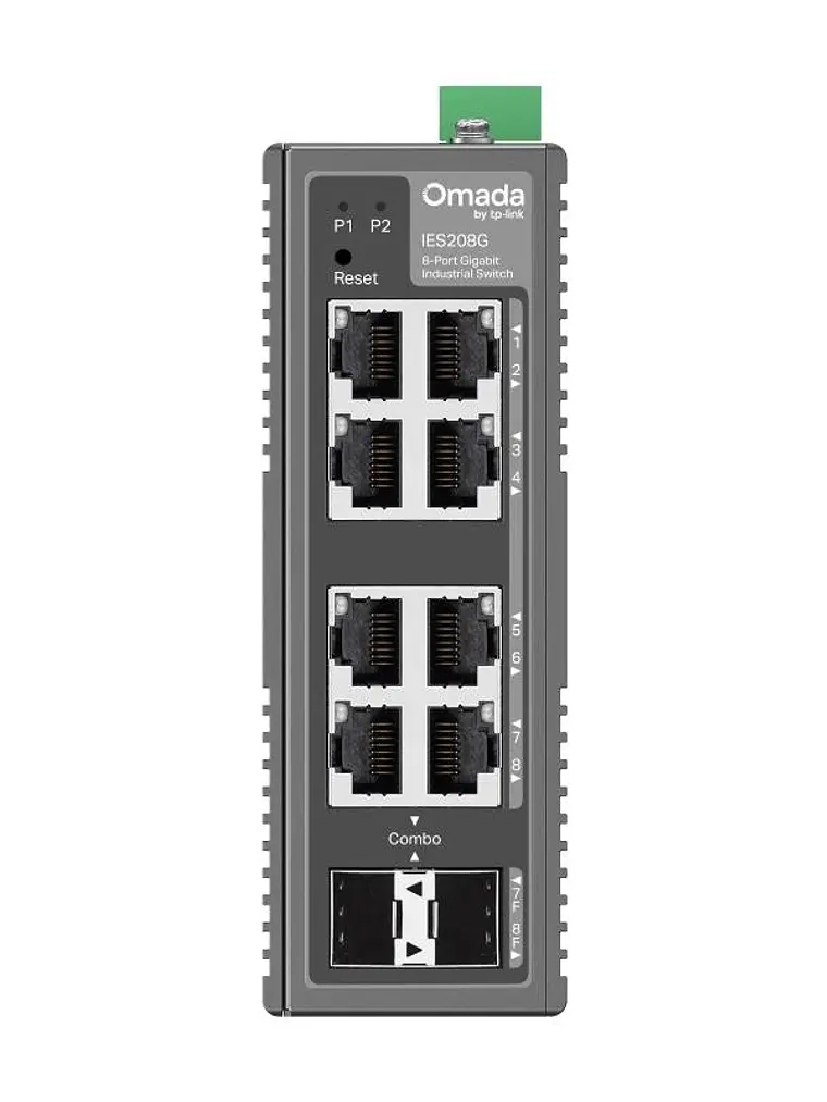 TP-Link IES208G Switch Industrial 6xG 1xSFP 2xCom 2