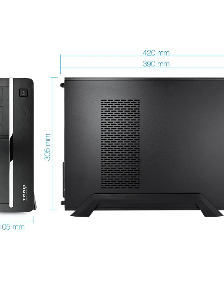 Tooq Caja Micro ATX/ITX TQC-3005U3 500W USB3.0 4