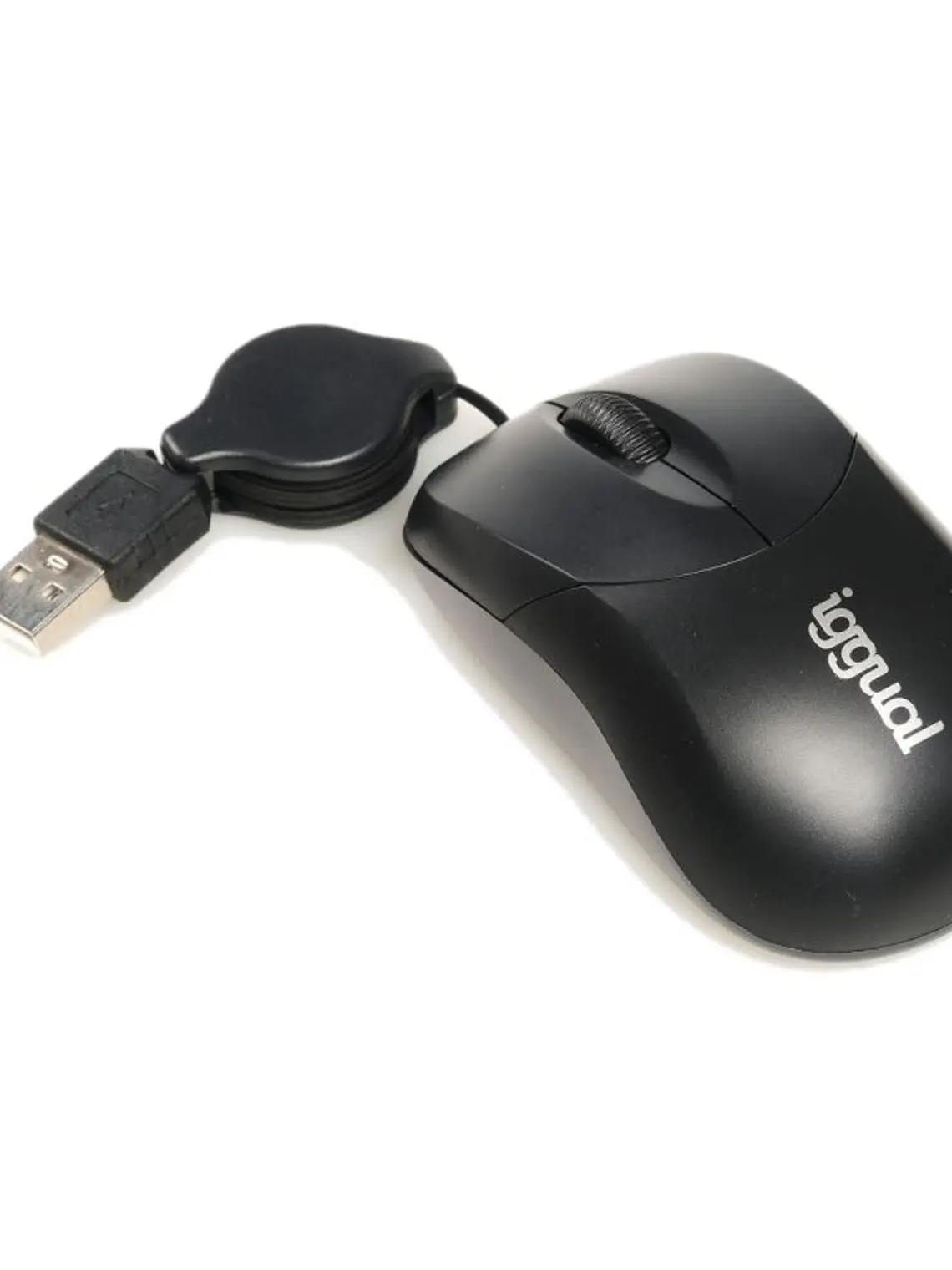 iggual Ratón retráctil COM-BASIC-800DPI negro 1