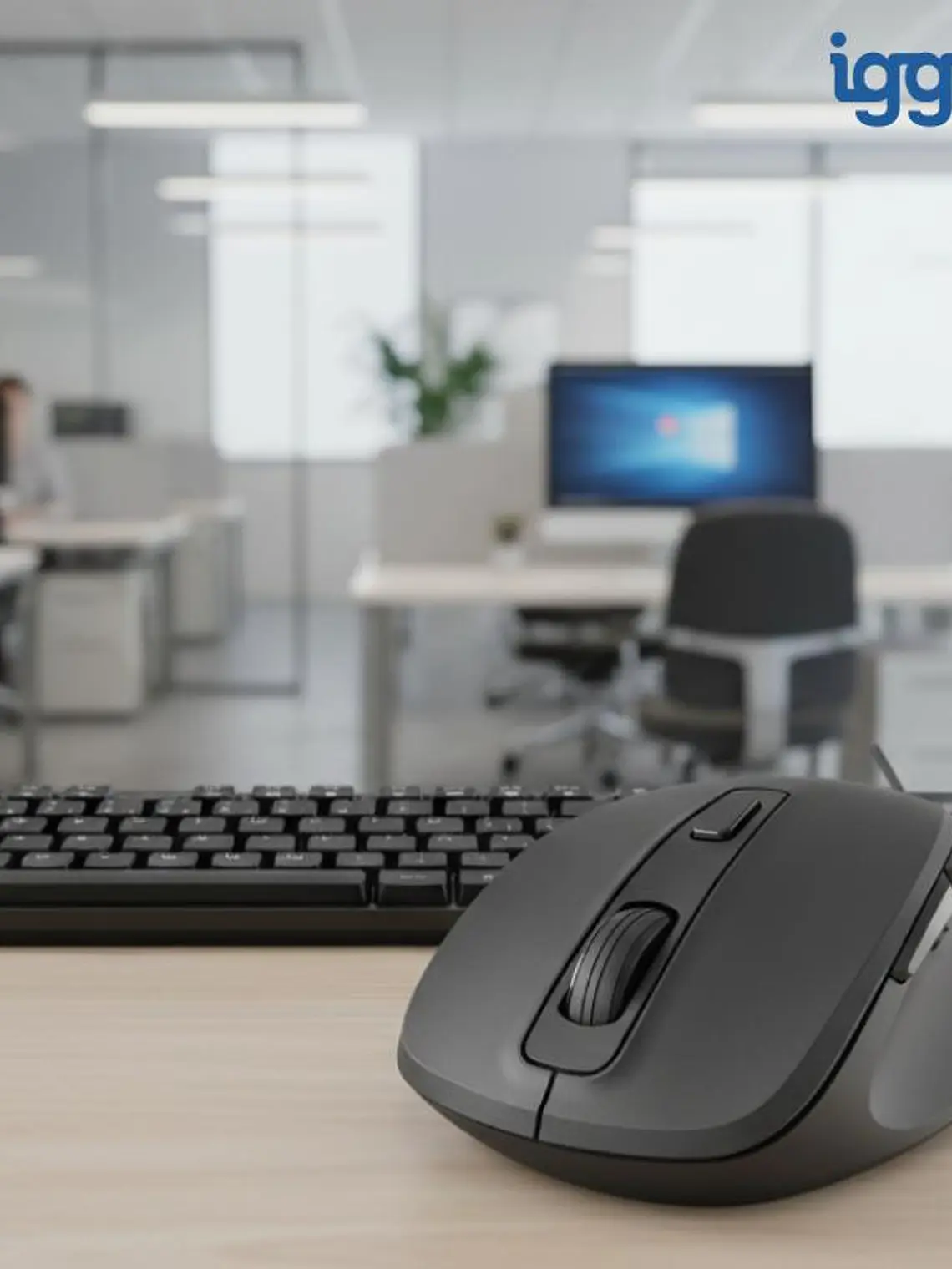 iggual Ratón inalámbrico ERGO-SILENT-6D 1600DPI 1