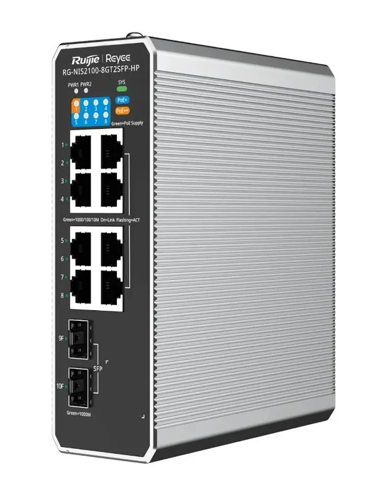 Reyee 8-Port RJ45 Gigabit and 2-Port SFP Cloud Man 1
