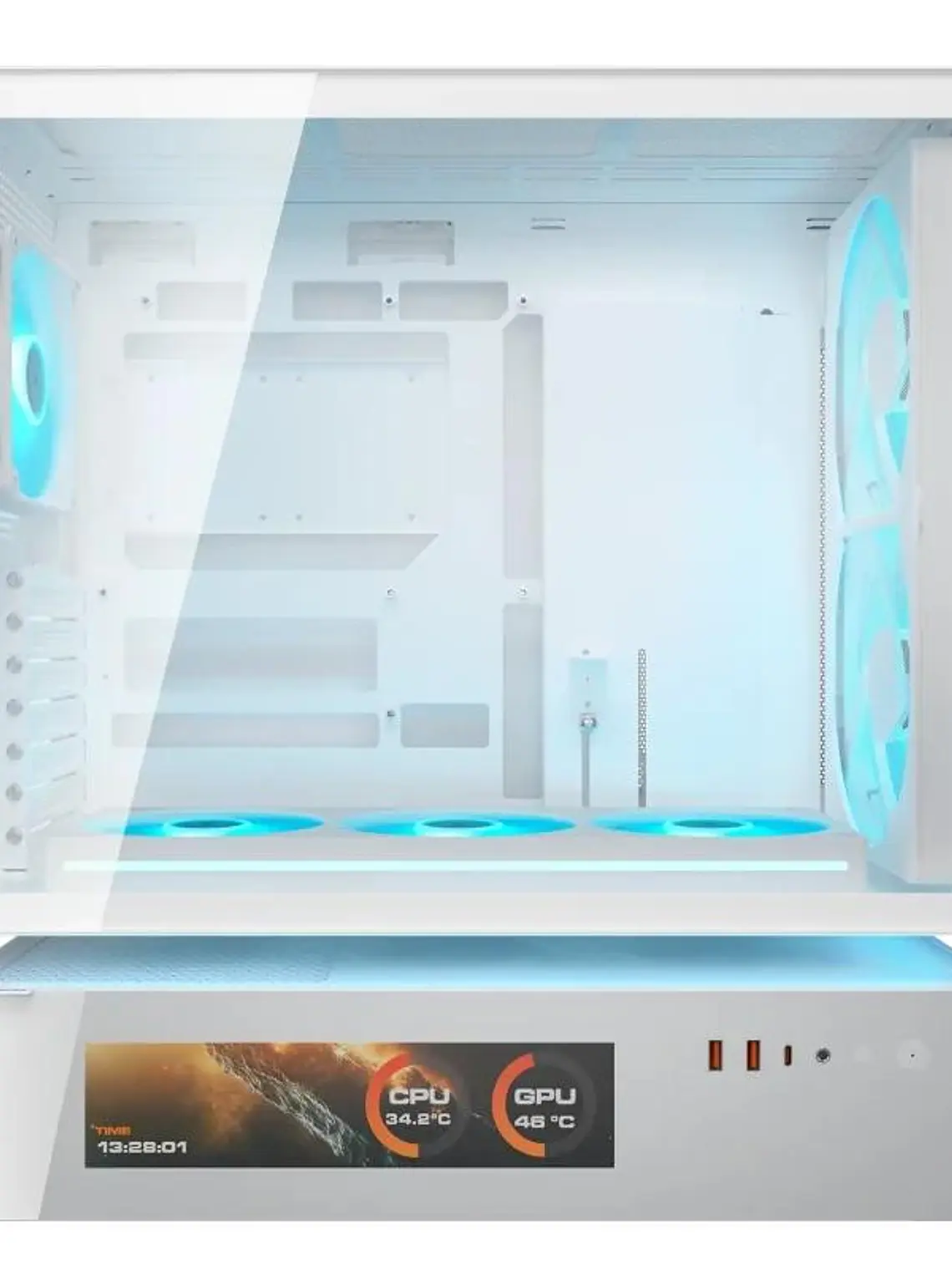 Cougar Caja Semitorre CFV235 Mesh Vision White 2