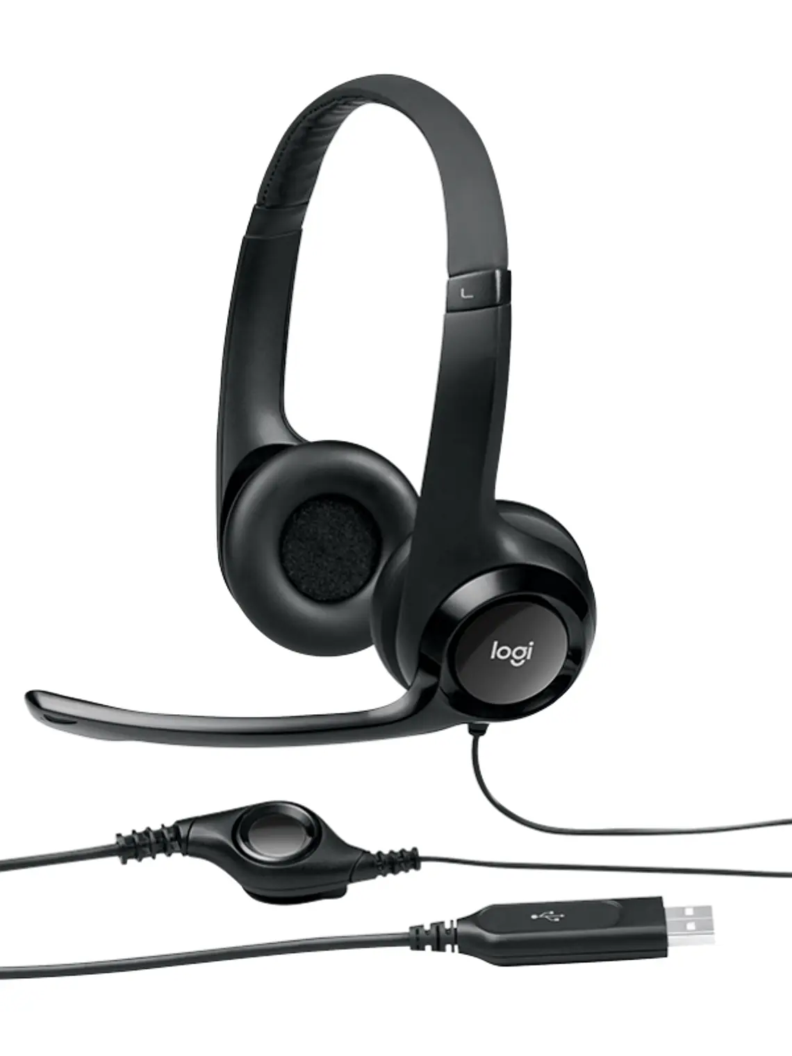 Logitech Auricular+Mic H390 USB Negro 2