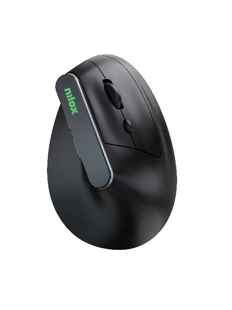 Nilox Ratón Wir Vertical Rec. Silen 1600 DPI Negro 1