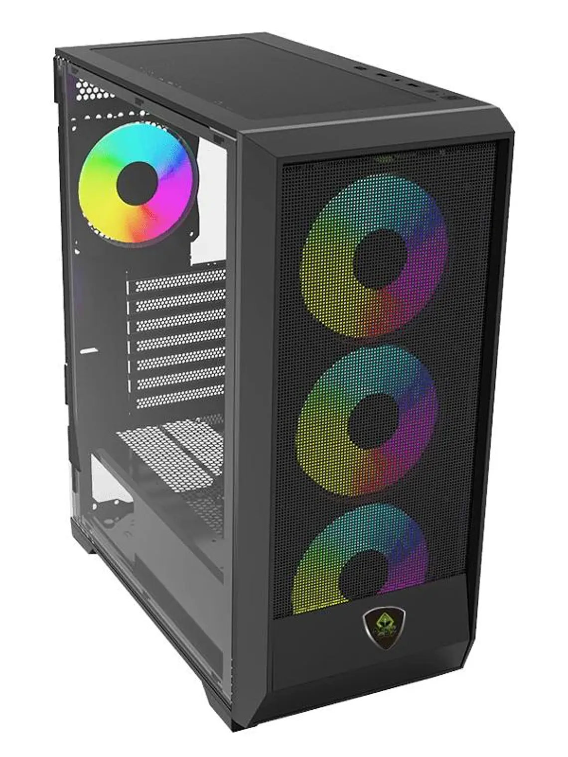 Keep Out Caja Atx XC-501 Mesh Black Usb3.0+type c 4