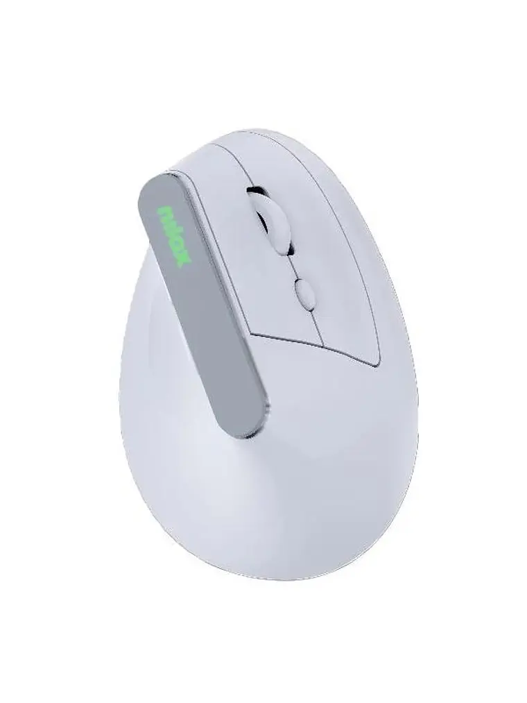 Nilox Ratón Wir Vertical Rec. Silen 1600DPI Blanco 1