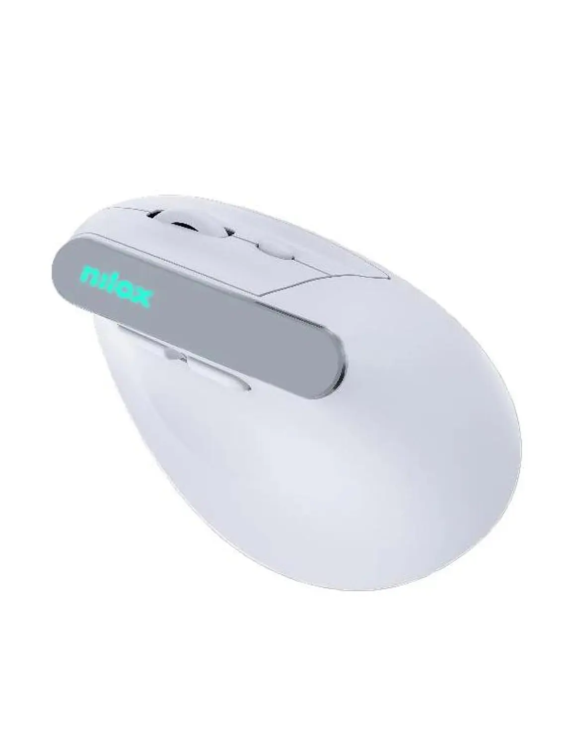 Nilox Ratón Wir Vertical Rec. Silen 1600DPI Blanco 2