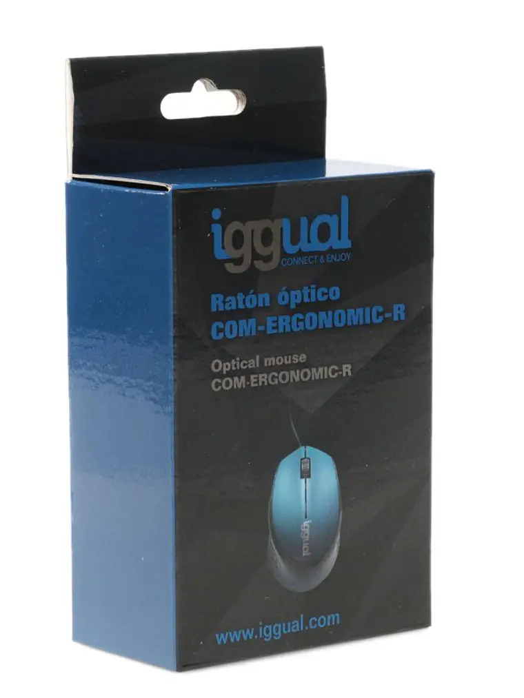 iggual Ratón óptico COM-ERGONOMIC-R-800DPI azul 4