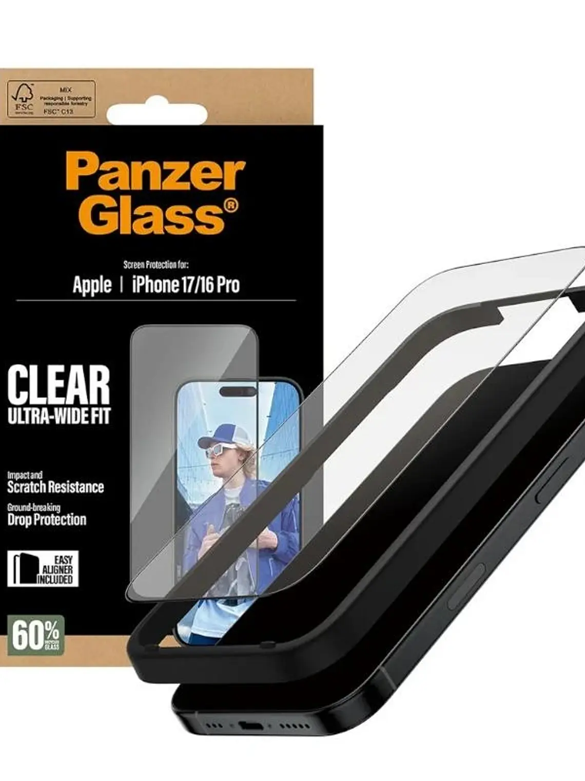 PanzerGlass Screen Protector iPhone 16Pro-17 1