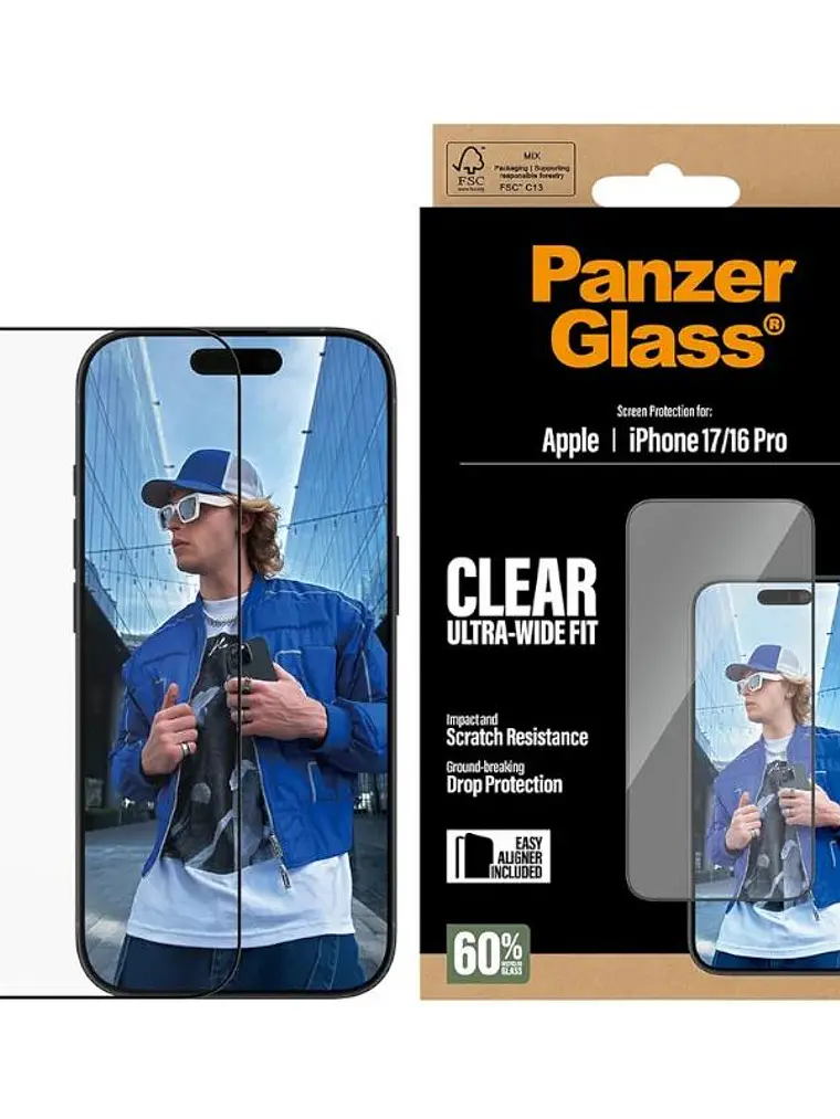 PanzerGlass Screen Protector iPhone 16Pro-17 3
