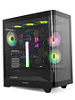 NOX Semitorre HUMMER ETHER Cristal Curvo Negro - Miniatura 2