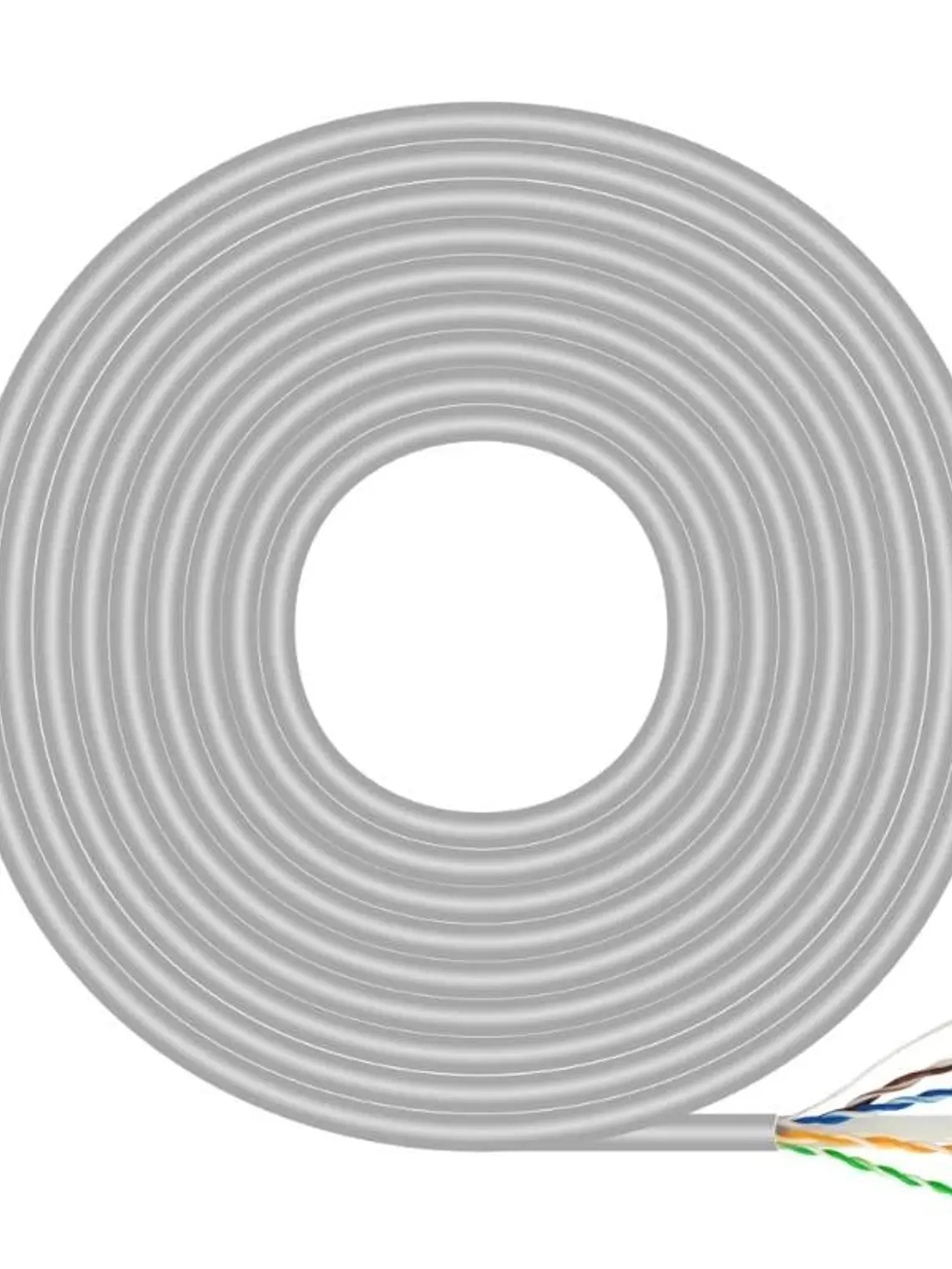 Aisens Cable RJ45 CAT.6 UTP AWG23 CCA gris 100m 1