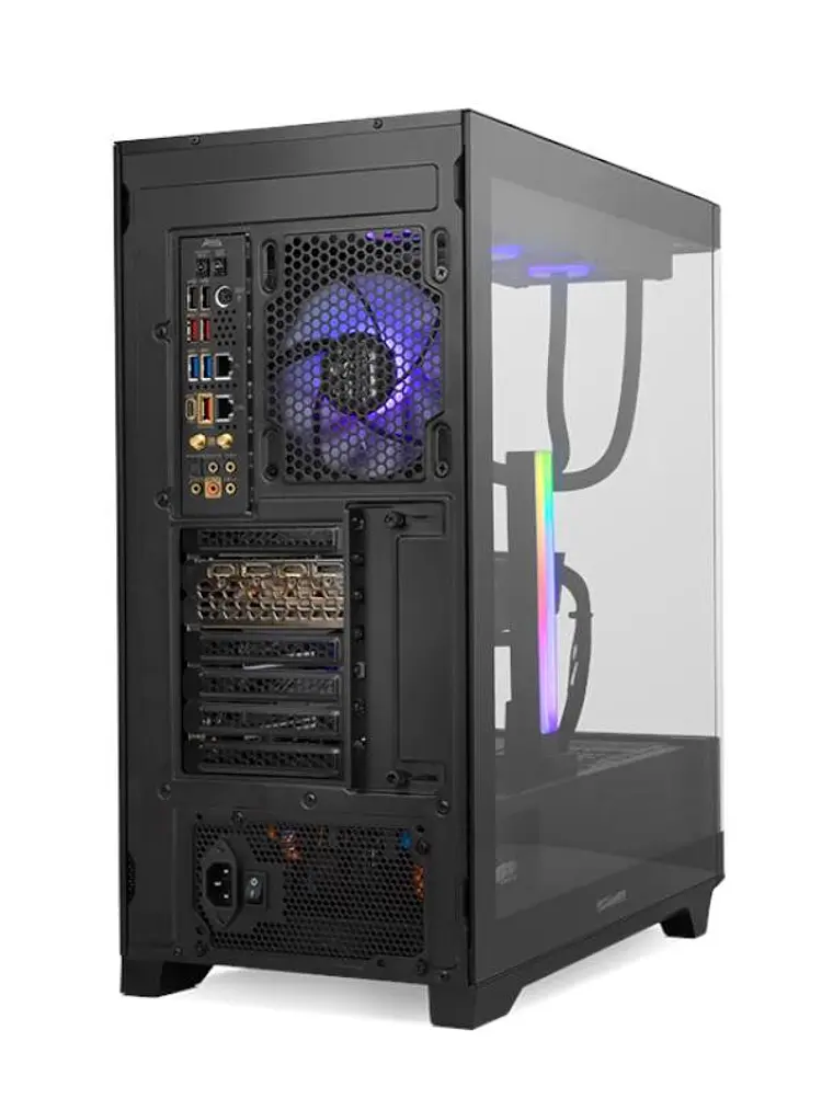 NOX Semitorre HUMMER ETHER Cristal Curvo Negro 3