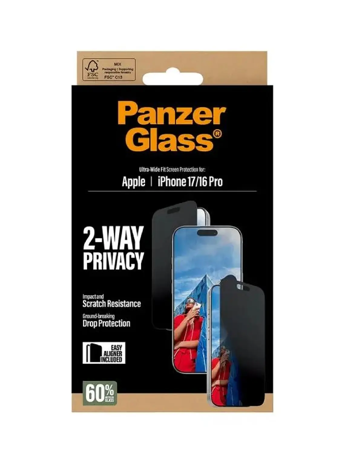 PanzerGlass Privacy Protector iPhone 17-16Pro 1
