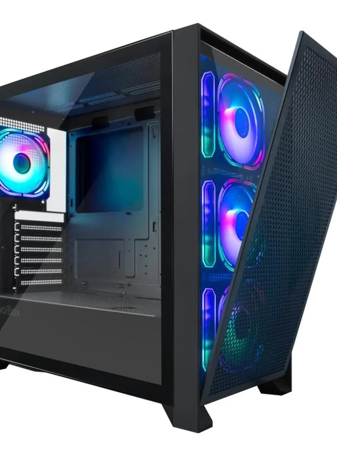Coolbox Caja Gaming ATX Ge-2000 DualView  S/Fte 1