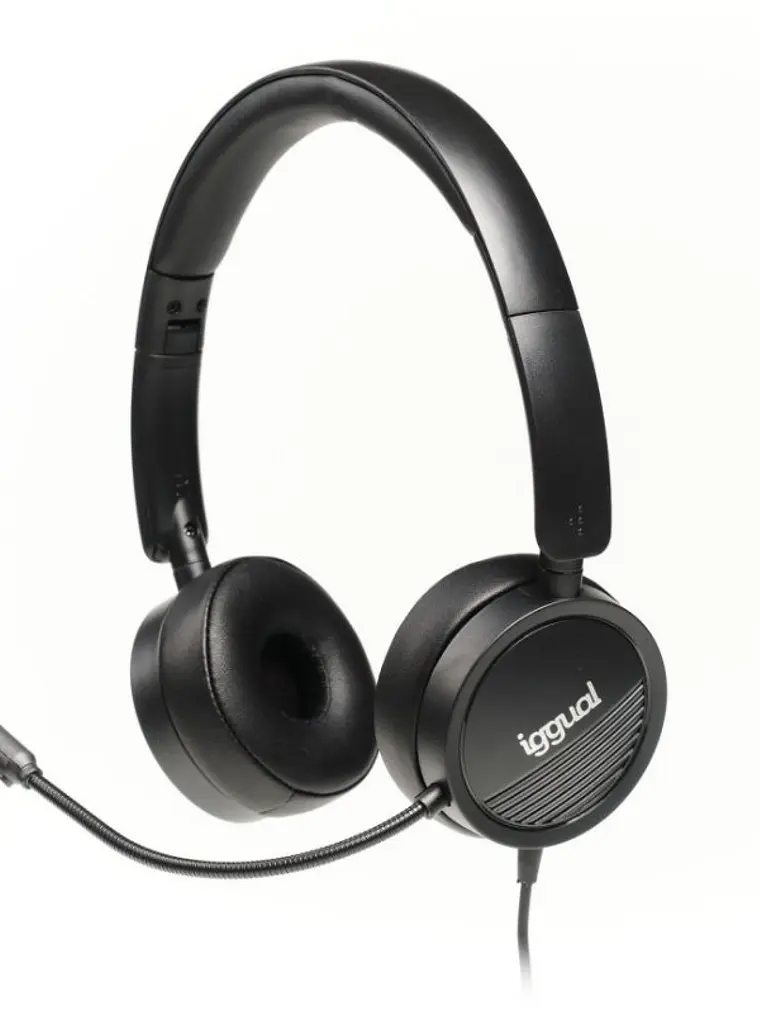 iggual Auriculares con micro Dual Tech USB/3,5 mm 1
