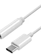 Aisens Conversor USB C-M Jack 3.5-H Blanco 15Cm - Miniatura 1