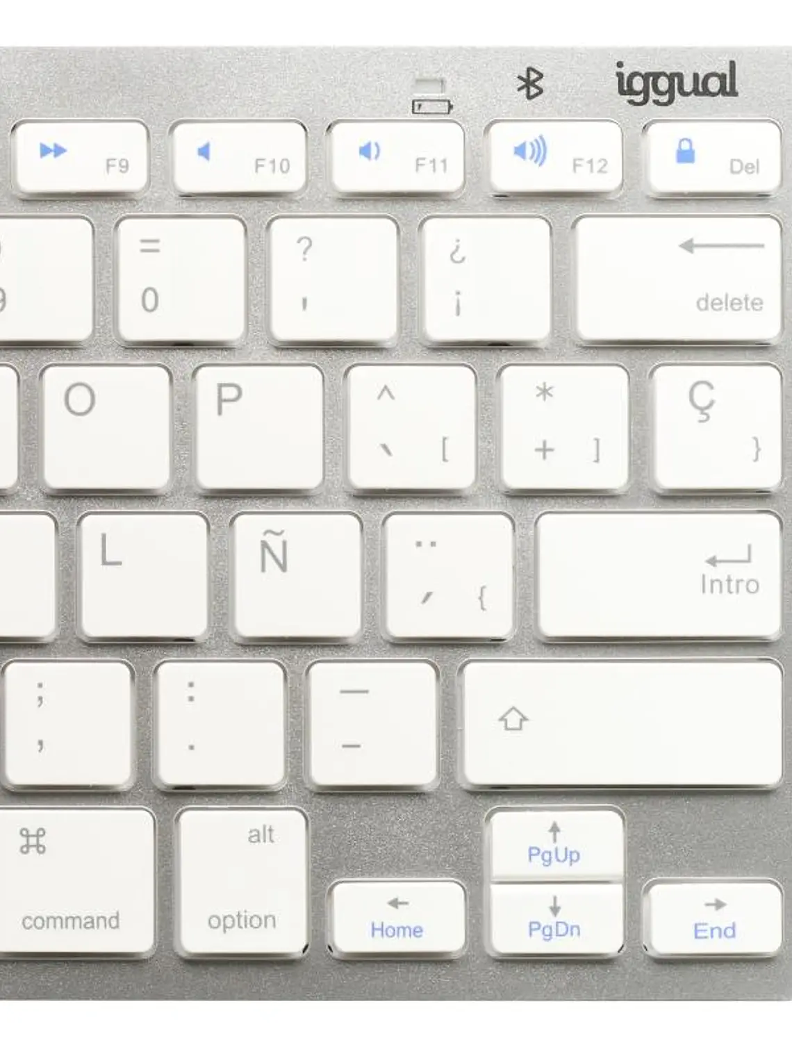 iggual Teclado Bluetooth Slim TKL-BT plata 2 canal 4