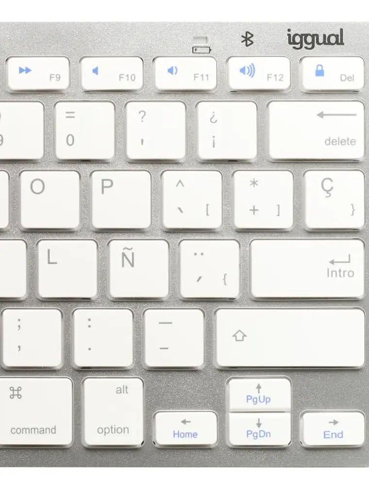 iggual Teclado Bluetooth Slim TKL-BT plata 2 canal 4