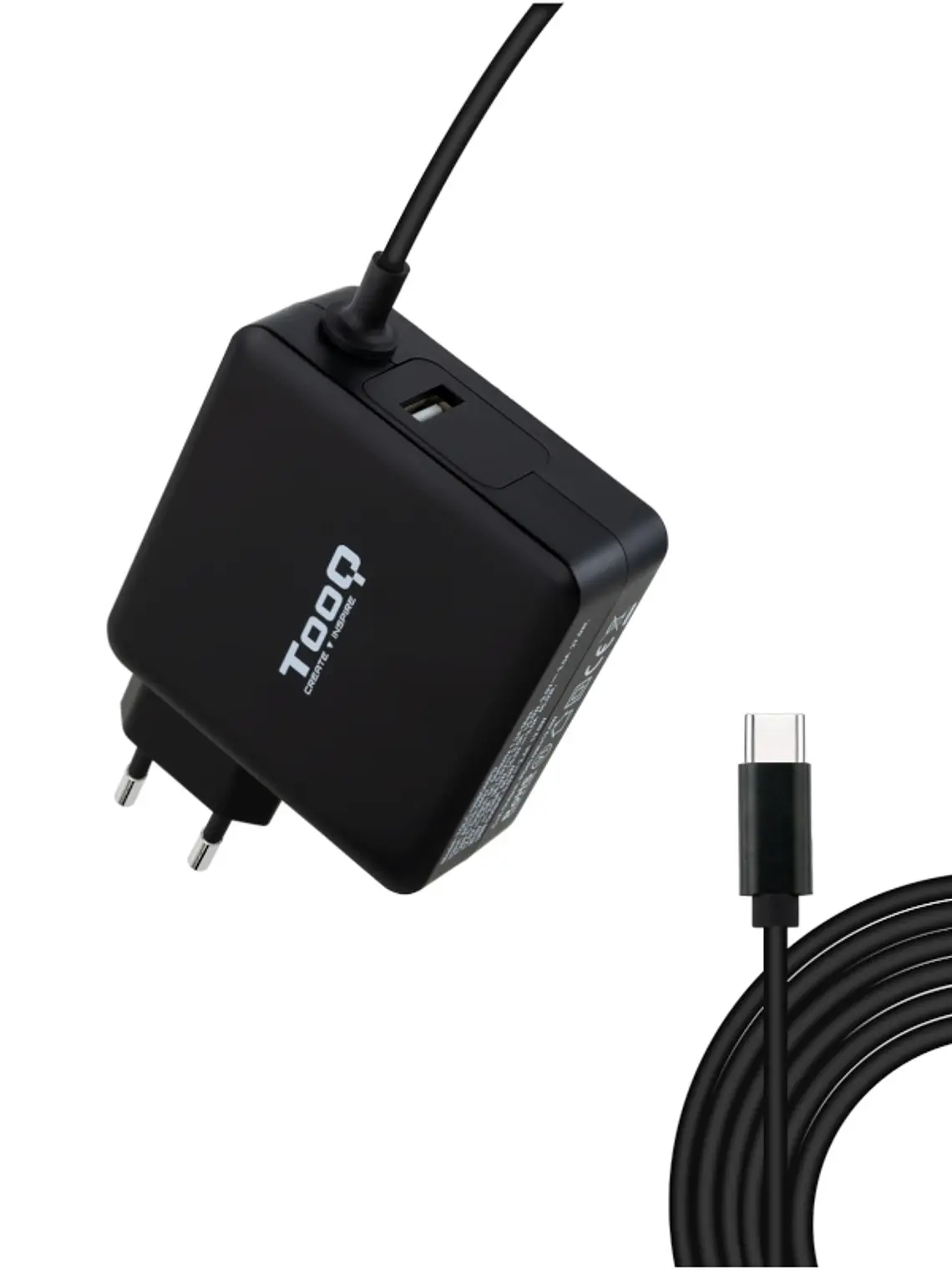 Tooq Cargador portátil conector USB-C 65W 1