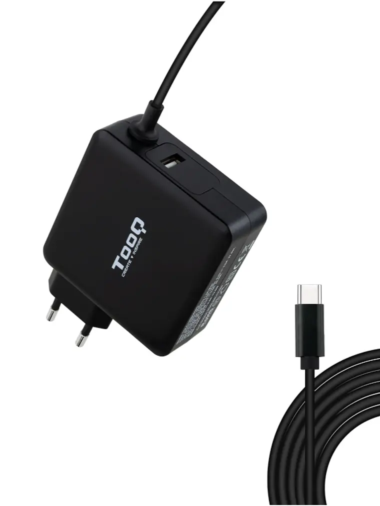 Tooq Cargador portátil conector USB-C 65W 1