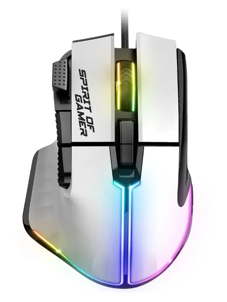 Spirit of Gamer Raton Souris Pro M5 Blanco 4