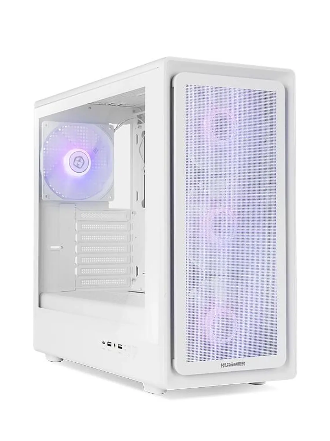 NOX Semitorre Hummer AERO Hyperflow ARGB Blanco 1
